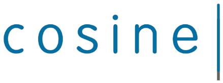 cosine logo blue on white
